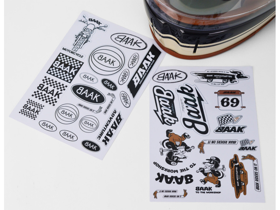 Foglio di adesivi Old School