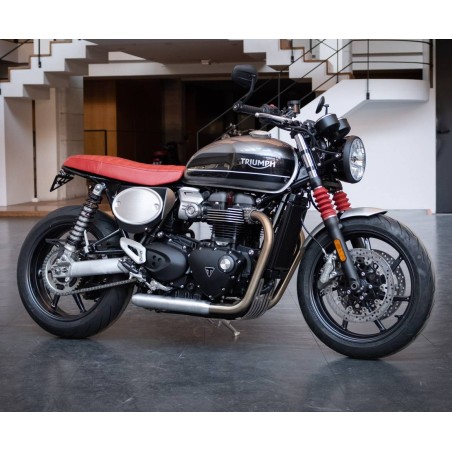 Seitendeckel mit Nummernschild - Triumph Speed Twin 1200 und Thruxton 1200