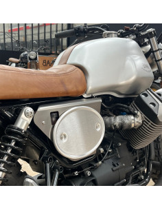 Seitendeckel mit Nummernschildhalter für Moto Guzzi V7 I/II 2