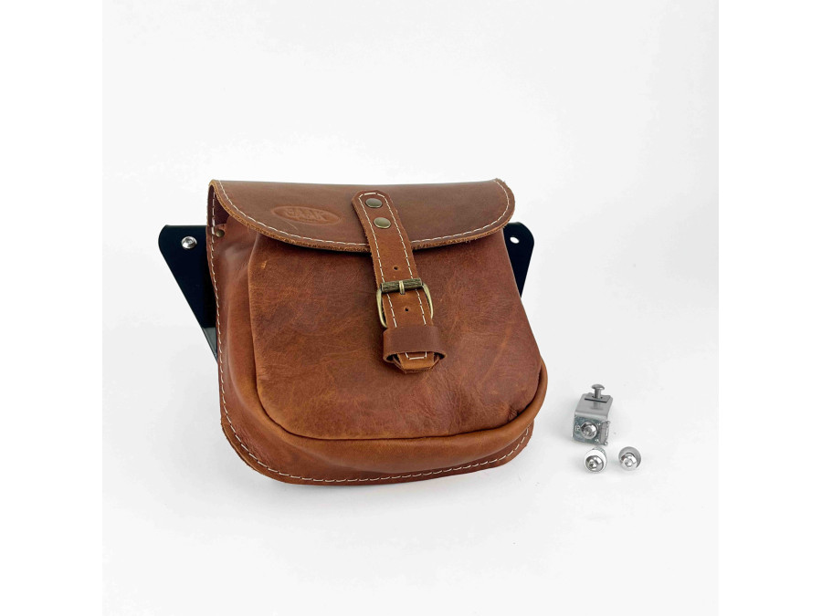 Seitendeckel mit Ledertasche für Royal Enfield Bear 650