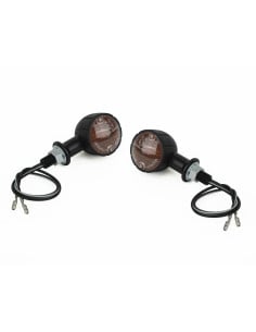 Universal Round LED Turn Signals in Aluminum - BAAK