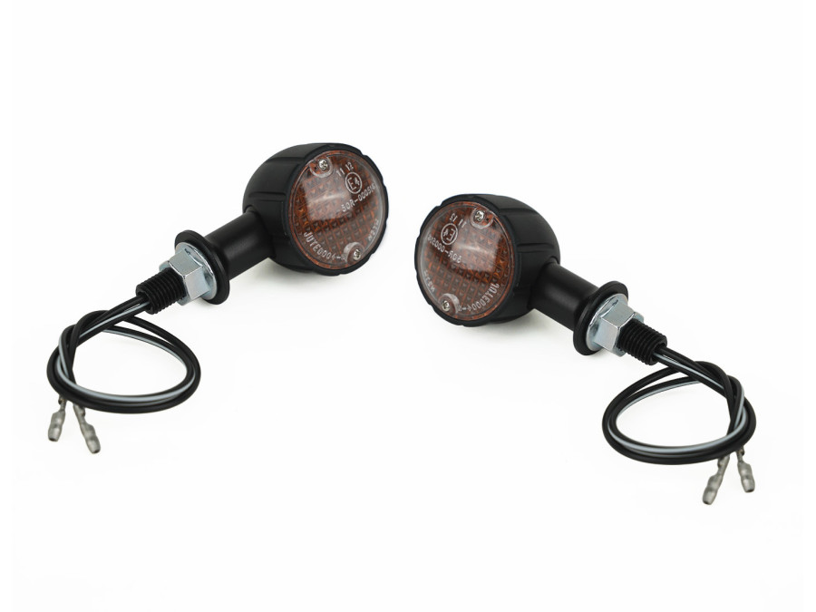 Universal Round LED Turn Signals in Aluminum - BAAK