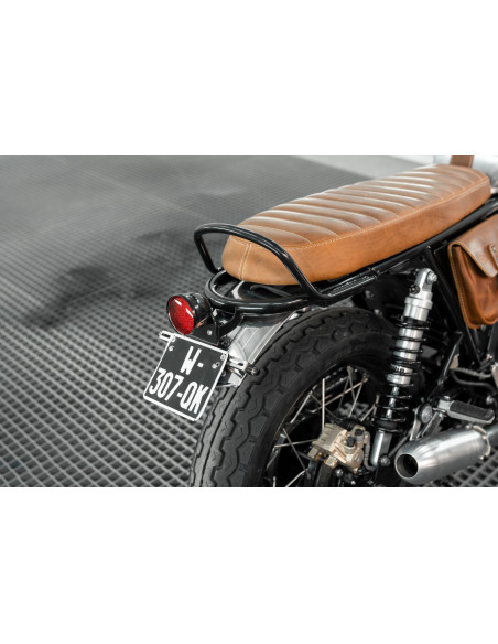 Flat leather seat for Royal Enfield Interceptor / Continental GT