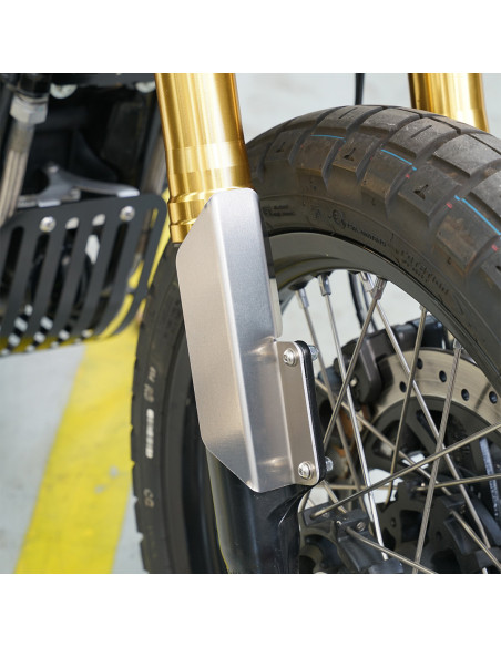 Aluminum fork guard for Royal Enfield Bear 650