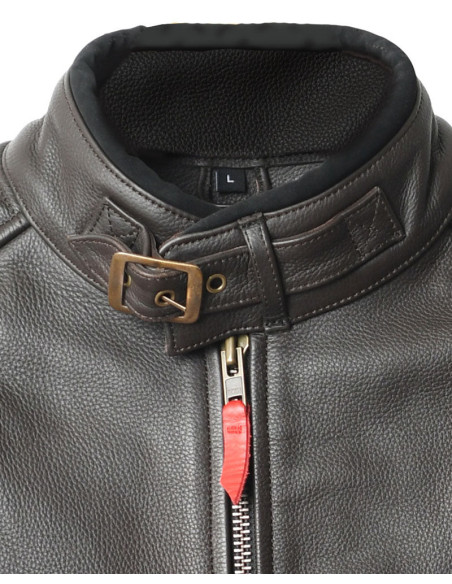 Arsouille Moka — CE Certified Leather Jacket | BAAK