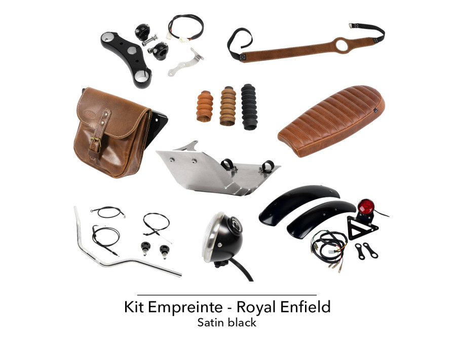 Kit Empreinte Royal Enfield 650 — Vollständig in handgefertigtem Leder | BAAK