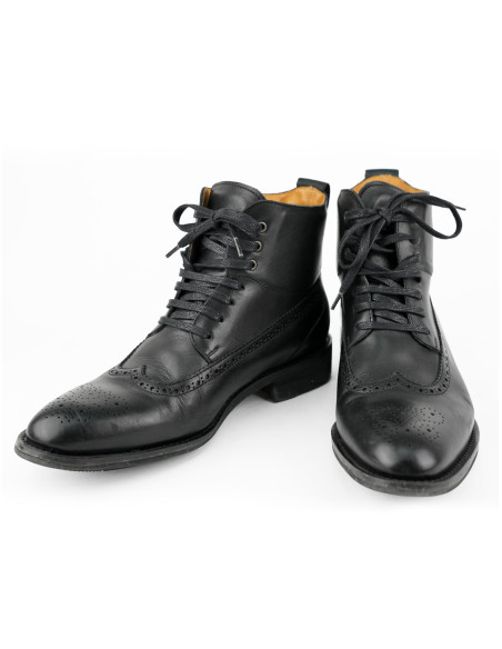 Boots OSCAR Lord Biker x BAAK — boots moto cuir, fabriquées en France