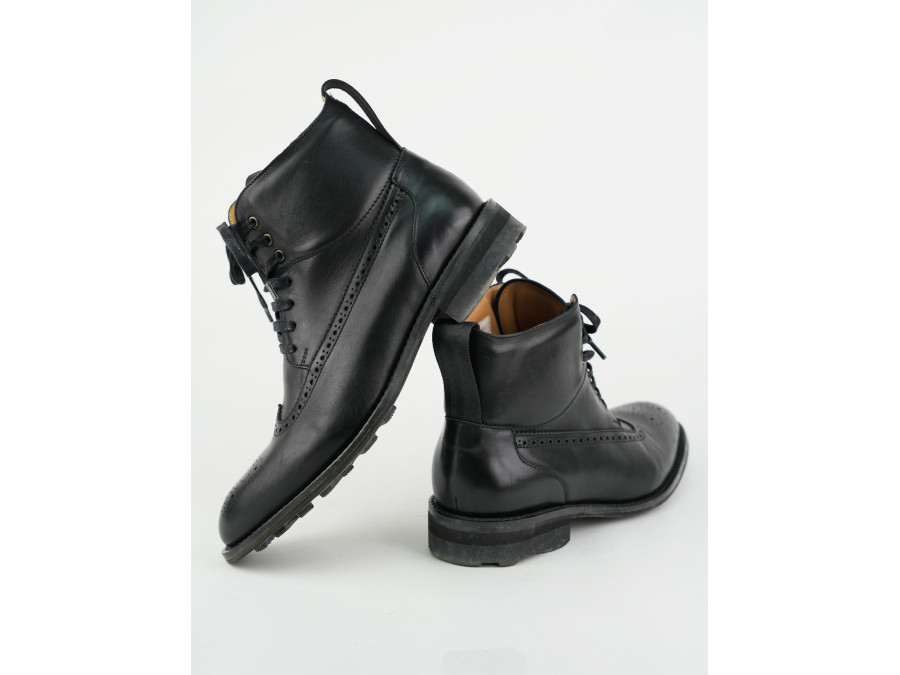 Boots OSCAR Lord Biker x BAAK — boots moto cuir, fabriquées en France