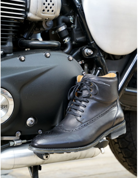 Botas OSCAR Lord Biker x BAAK — botas de moto en cuero, hechas en Francia