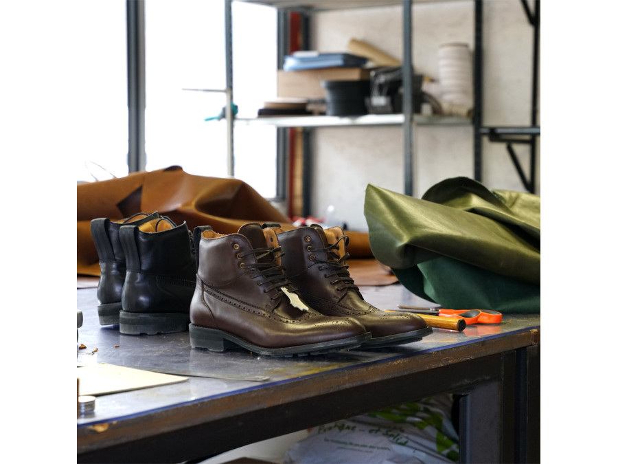 Boots OSCAR Lord Biker x BAAK — boots moto cuir, fabriquées en France