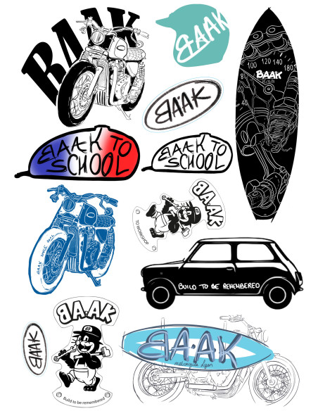 Planches de stickers End of Summer