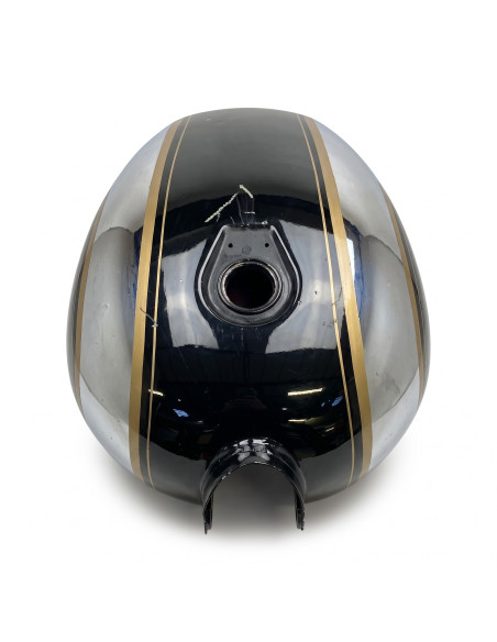 Réservoir pour Royal enfield classic / bullet 500, couleur chromé noir doré