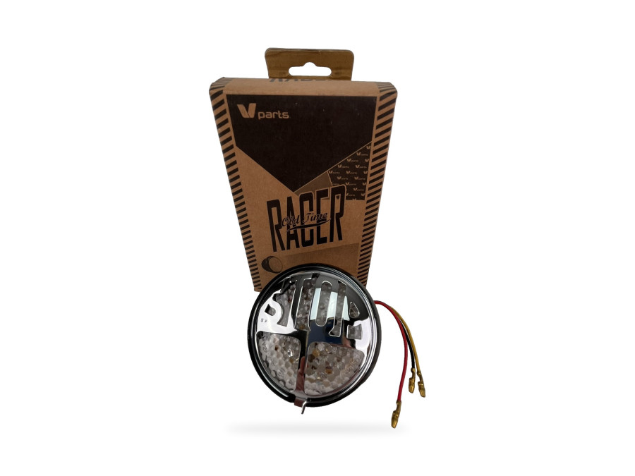 Piloto trasero LED homologado claro Bihr Dum-Dum negro