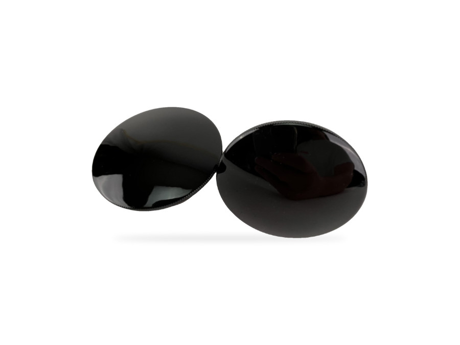 Kit de bouchons de réservoir extra plat domed noir Harley Davidson