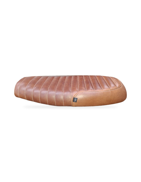 Sella per Royal Enfield GT 535 cuoio marrone coste classiche