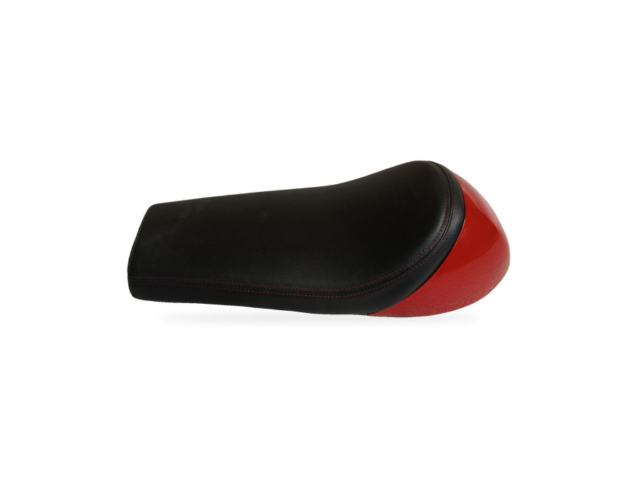 Asiento monoplaza original Royal Enfield Continental GT 535, colín rojo