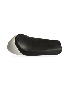 Selle simple d'origine Royal Enfield Continental GT 535, capot blanc