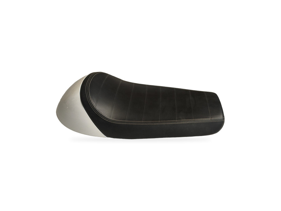 Selle simple d'origine Royal Enfield Continental GT 535, capot blanc