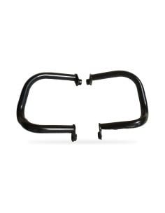 Black compact engine guards Royal Enfield Interceptor 650 and Continental GT 650