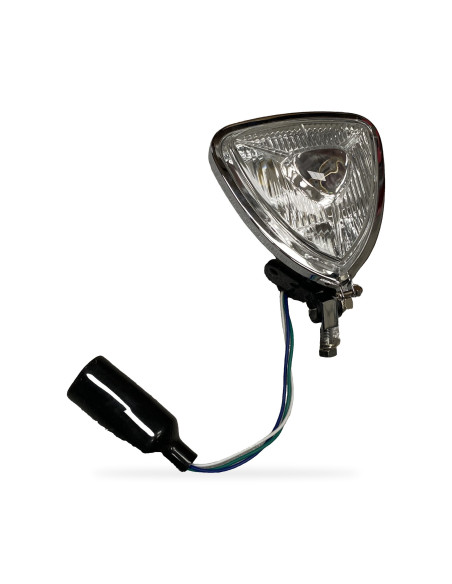 Faro delantero triangular negro