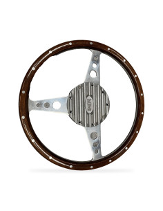 Volant Moto-Lita pour Mini classique, jante bois, avec moyeu