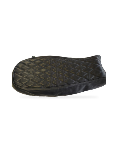 Funda de asiento Moto Guzzi V7 850, cuero negro