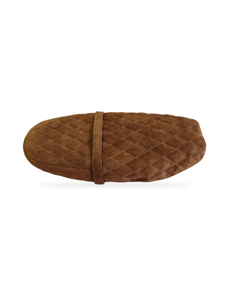 Triumph Scrambler 1200 XC / XE / X seat cover, tan suede