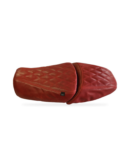 Funda de asiento BMW R12 nineT, cuero rojo