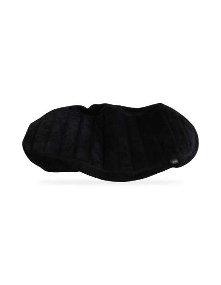 Housse de selle Triumph Scrambler 1200, cuir retourné noir