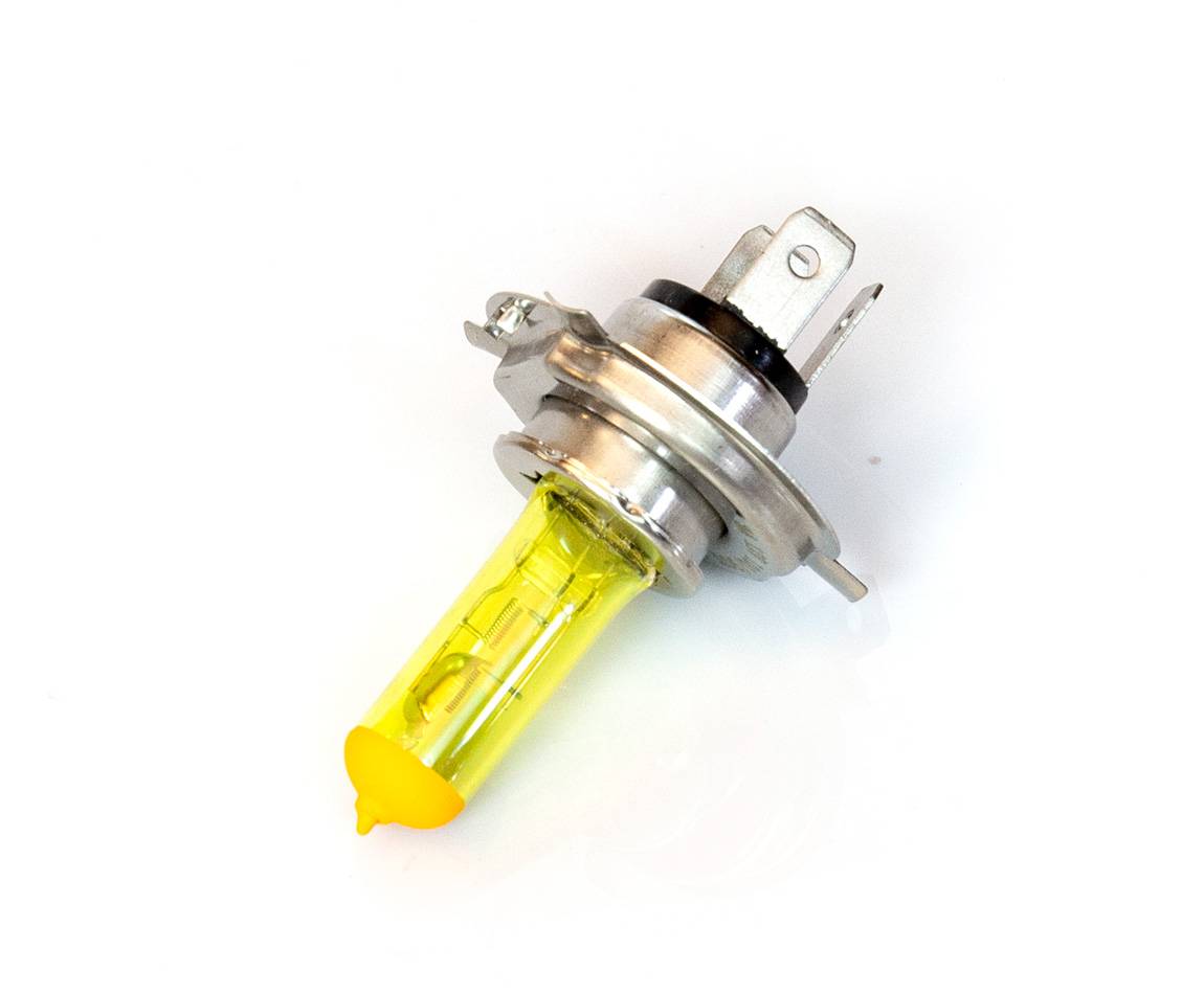 Ampoules H4 55W phares couleur Jaune Historique 2700K Feux Auto Moto