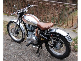 Aluminium scrambler rear mudguard for 