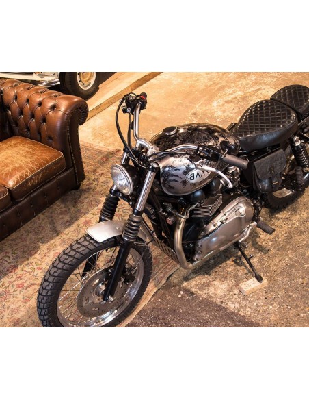Manubrio pista piatto Ø22mm