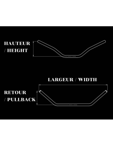 Flat Track handlebars Ø22mm