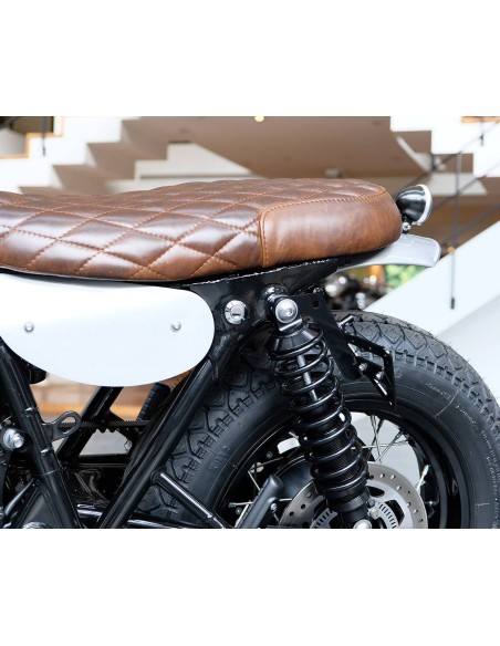 Side license plate holder for Triumph