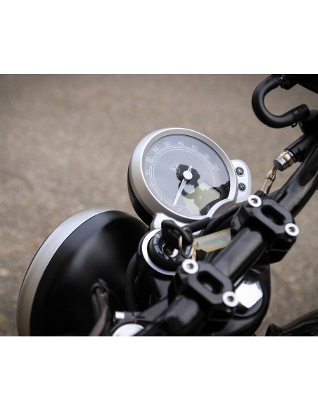 Offset speedometer bracket for Triumph Street Twin / Street Scrambler