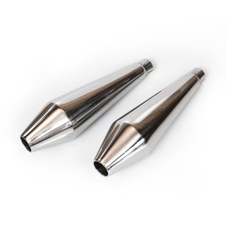 Stainless steel silencers for Triumph Thruxton 1200 / Speed Twin