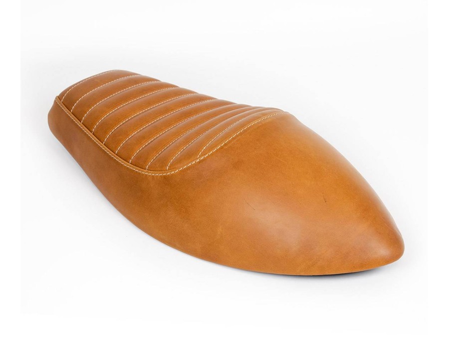 Sella in cuoio Racer per Triumph Thruxton 1200