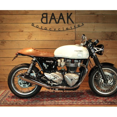 Saddle de cuero Racer para Triumph Thruxton 1200