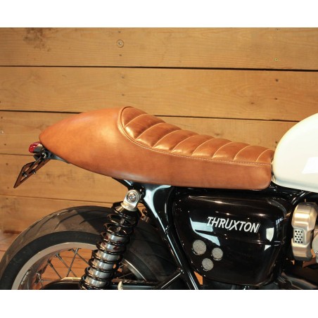 Sella in cuoio Racer per Triumph Thruxton 1200