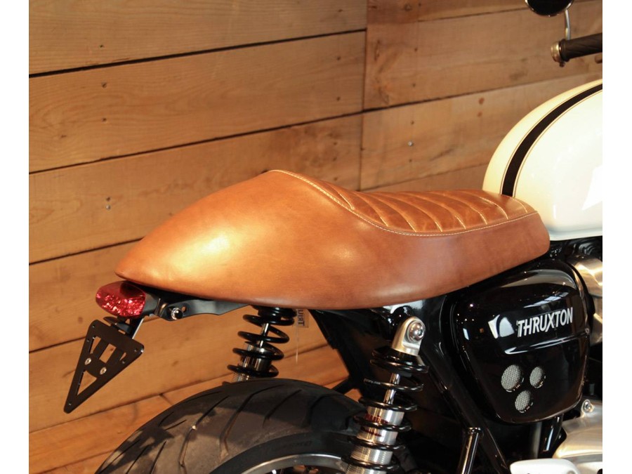 Sella in cuoio Racer per Triumph Thruxton 1200