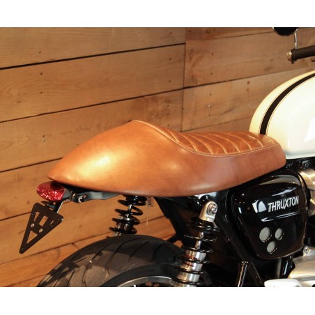 Asiento en cuero Racer para Triumph Thruxton 1200