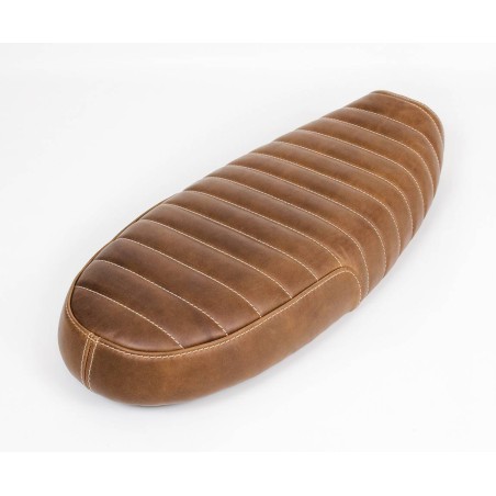 Sella in pelle marrone per Triumph T120 / T100