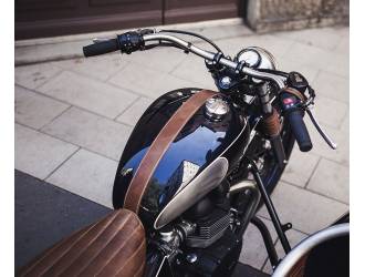 Sacoche réservoir cuir sangle réservoir | Modif Moto