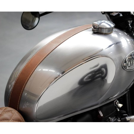 Universal gas tank leather belt