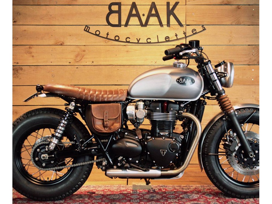 Seitentasche aus Leder für Triumph (2016-...) : Eleganz und Stil
