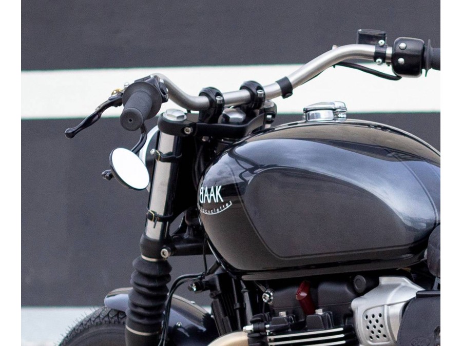 Specchietto moto sotto manubrio tondo ø8