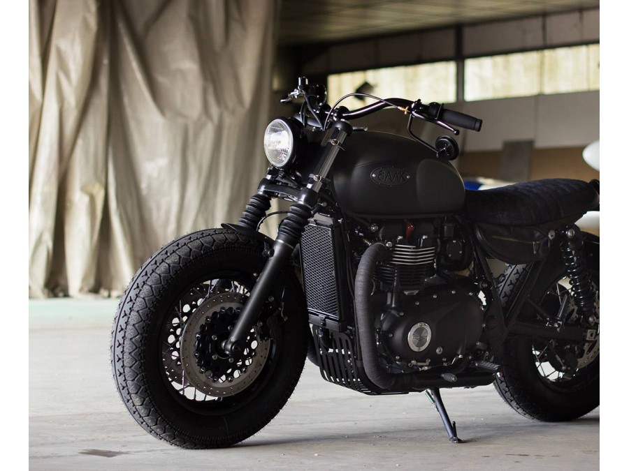 Specchietto moto sotto manubrio tondo ø8