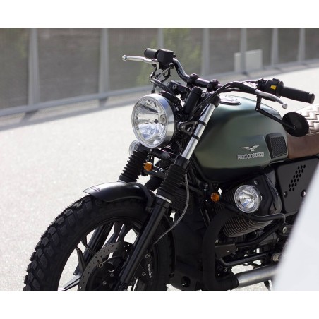 Klassiker Ø10 Rund Motorrad -Rückspiegel im Aluminium