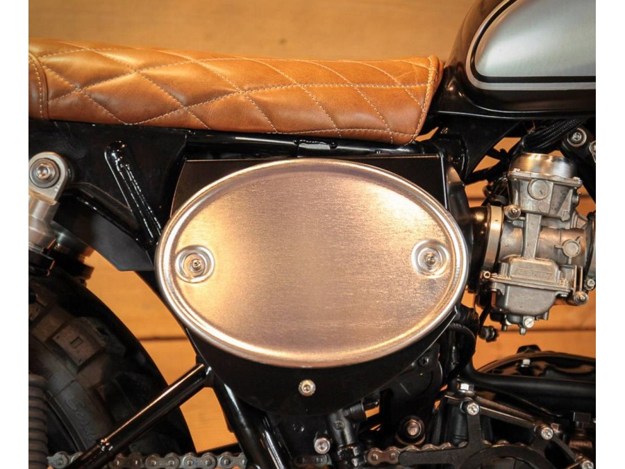 Seitendeckel mit Nummernschildhalter für Triumph (vor 2016)