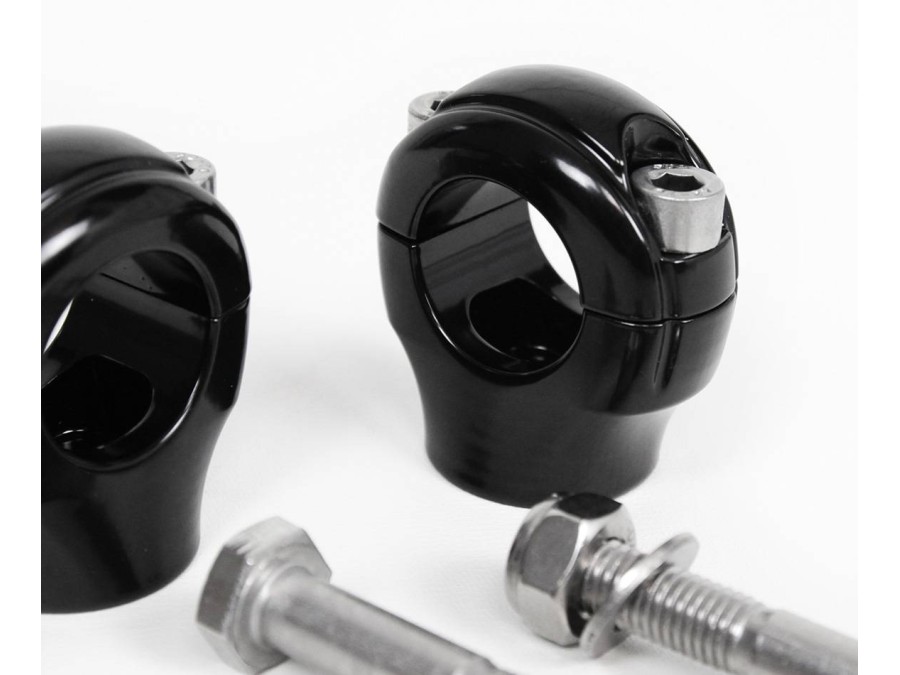 Abrazaderas de manillar para moto clásica vintage tipo cafe racer en aluminio